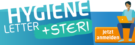 HYGIENE_letter plus STERI. Der neue Newsletter. Jetzt anmelden.
