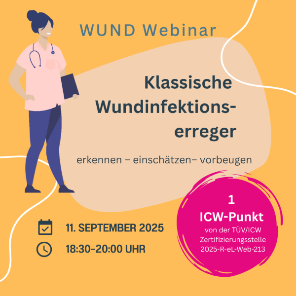 Klassische Wundinfektionserreger – erkennen, einschätzen, vorbeugen. WUND Webinar