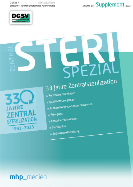 ZENTRALSTERILISATION - Jubiläumsheft